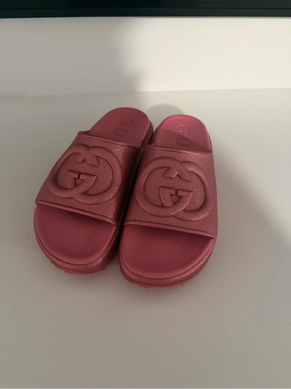 Women’s size 37 (7) Gucci interlocking G platformSlide Sandals